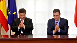 Xi Jinping e Pedro Sanchez