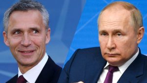 Jens Stoltenberg e Vladimir Putin