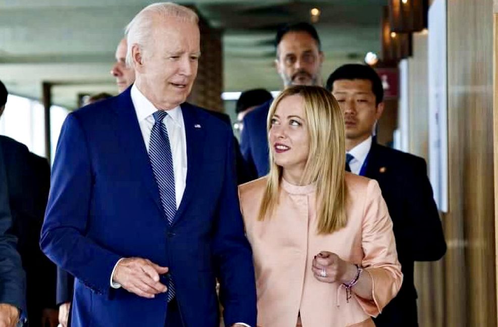 Meloni “argina” Salvini su Ucraina e promuove Biden: ‘L’ho visto bene’