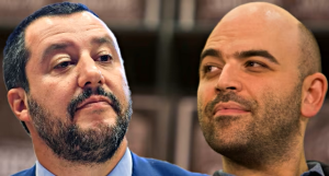 Matteo Salvini e Roberto Saviano