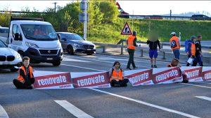 Blocco delle strade per il clima protesta