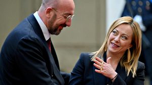 Charles Michel e Giorgia Meloni