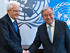 Sergio Mattarella e Antonio Guterres