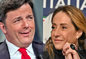 Matteo Renzi e Arianna Meloni