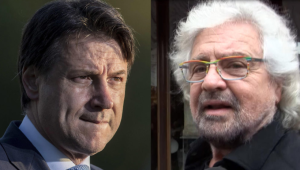 Giuseppe Conte e Beppe Grillo