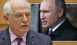 Josep Borrell e Vladimir Putin