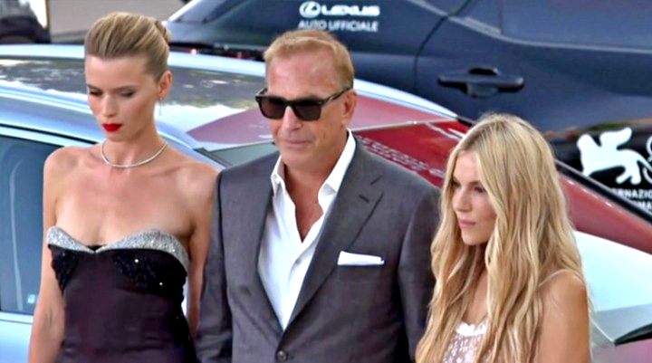 Kevin Costner incanta l’ultimo red carpet, cala il sipario sulla Mostra