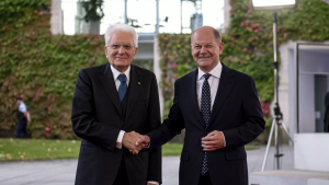 Sergio Mattarella e Olaf Scholz