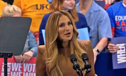 Vip in prima linea: Jennifer Lopez e LeBron James sostengono Kamala Harris