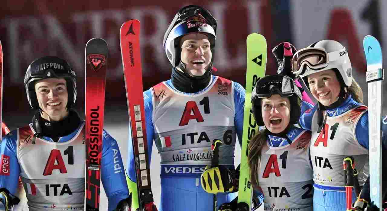 È subito medaglia d’oro per l’Italia ai Mondiali di sci alpino di Saalbach