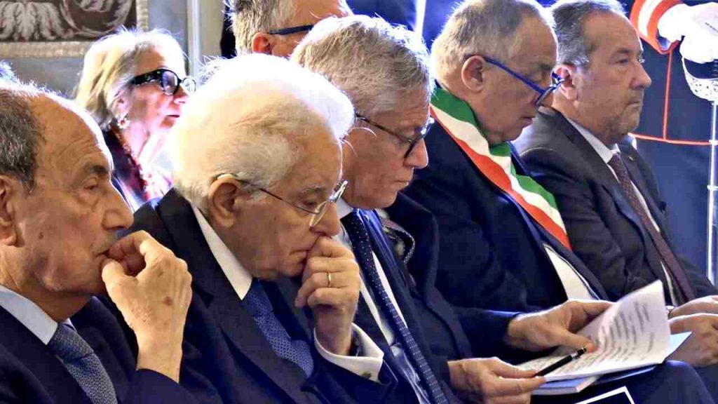 Renato Schifani, Sergio Mattarella e Giovanni Pitruzzellaok