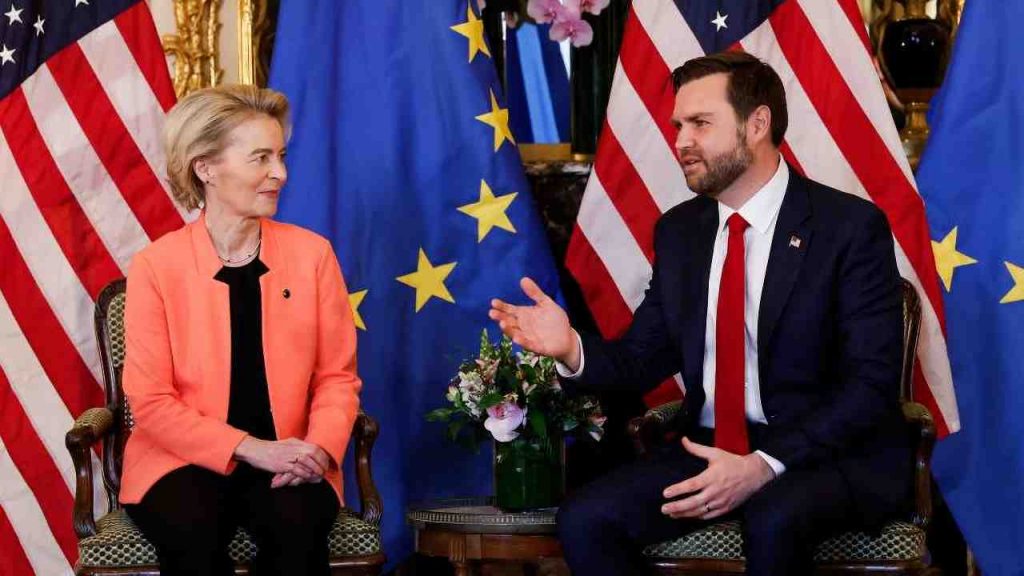 Ursula von der Leyen e J.D. Vance