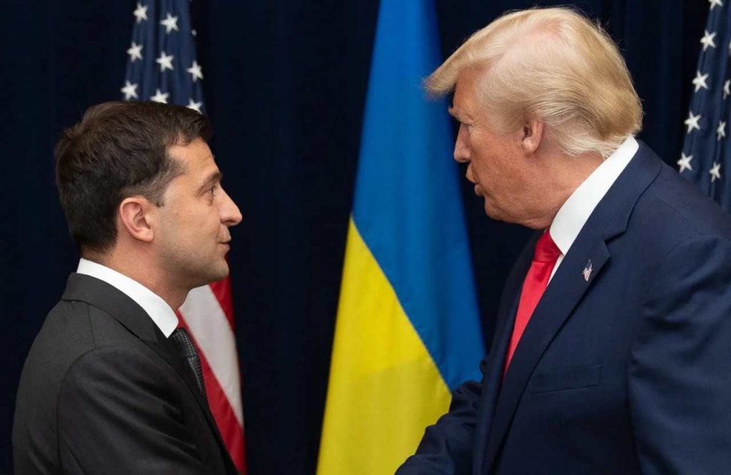 Volodymyr Zelensky e Donald Trump