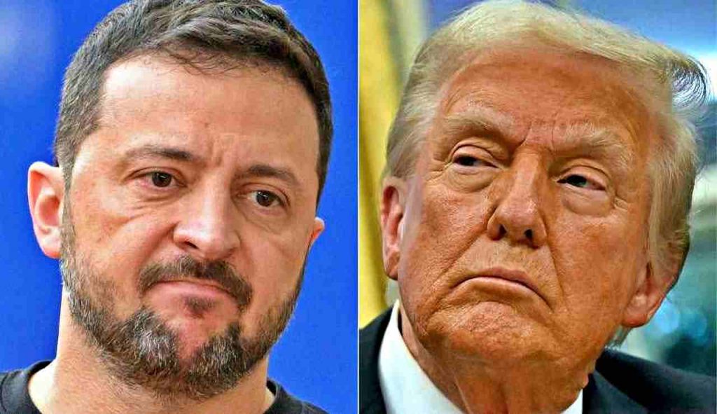 Volodymyr Zelensky e Ronald Trump