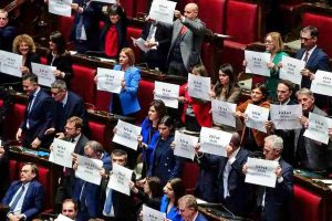 protesta alla Cameraok